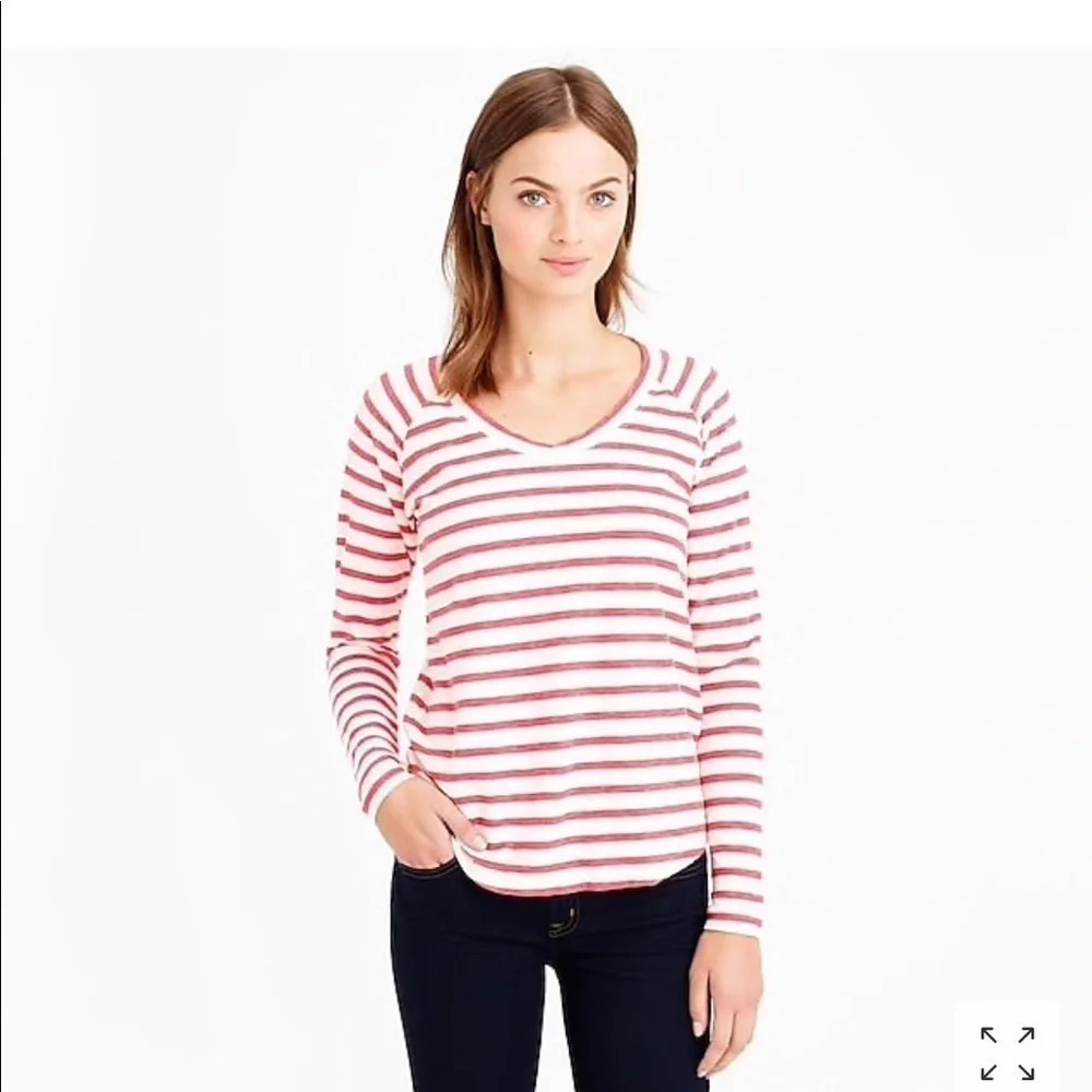 ❤️J Crew Stripe Long Sleeve Tee❤️